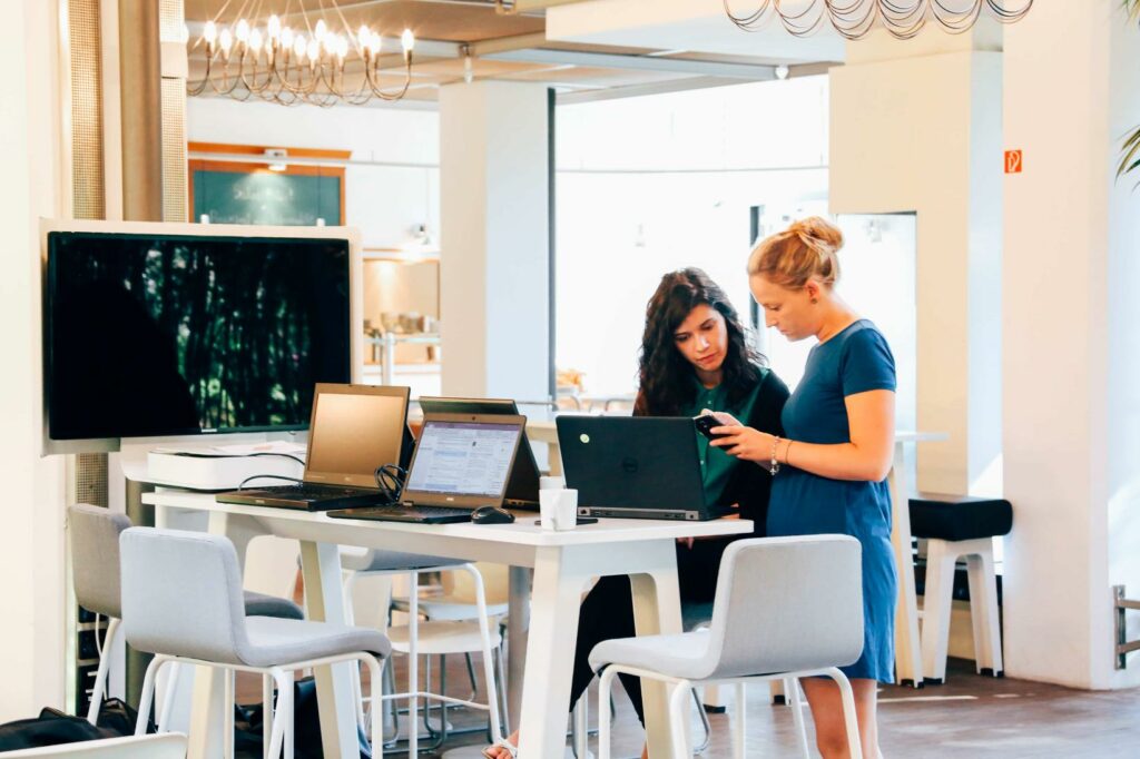 women working at the office