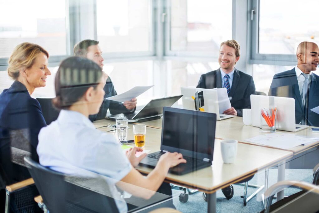 people having a meeting